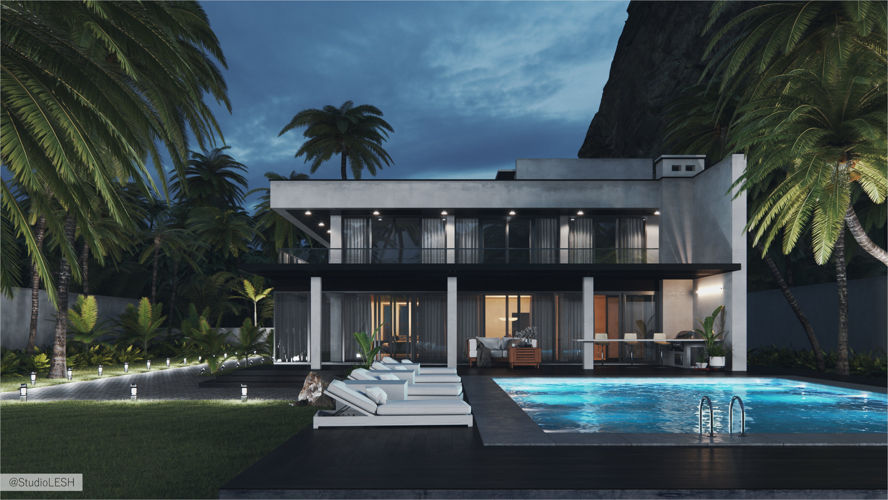 Современная стилистика загородного дома