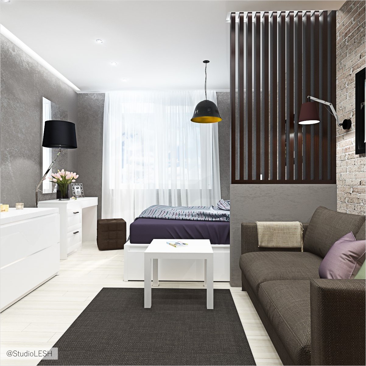 Дизайн интерьера спальни в Кудрово 