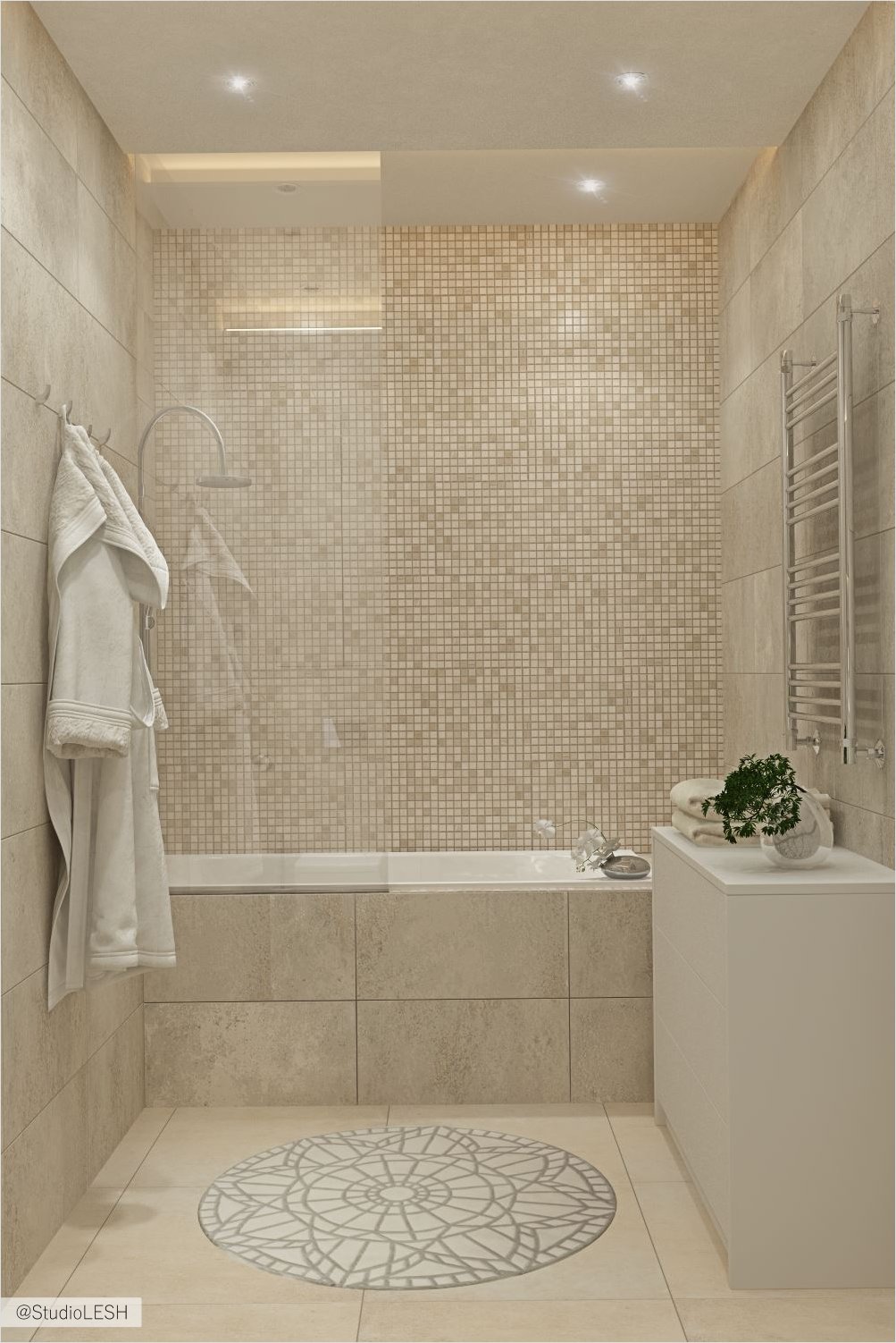 Дизайн интерьера санузла 