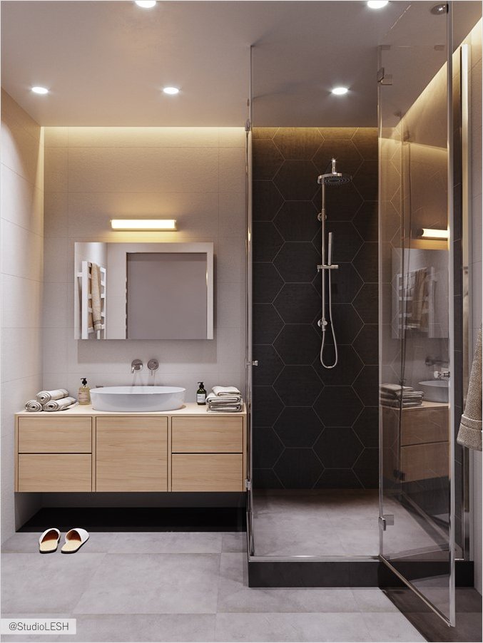 Душевая - LESH Дизайн интерьеров