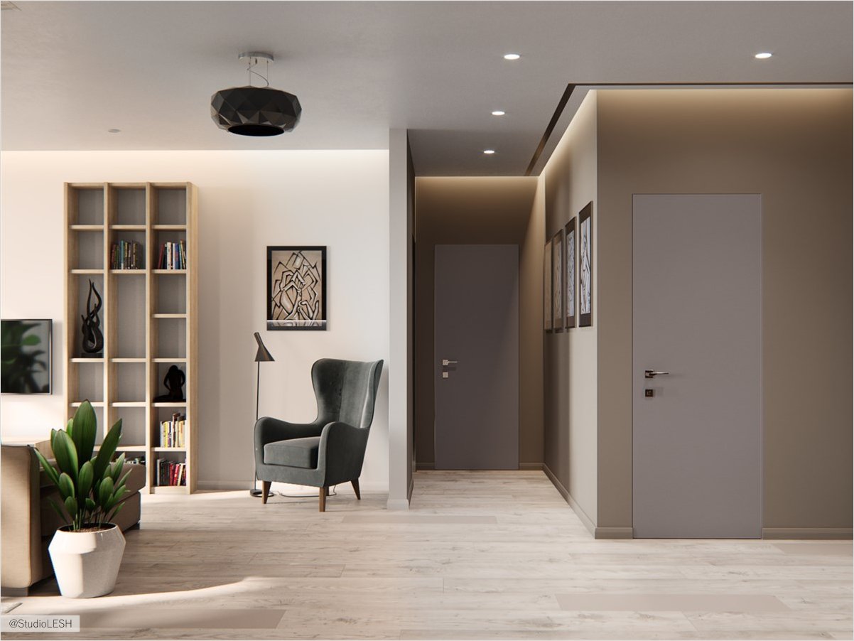 Прихожая, подсветка - LESH Дизайн интерьеров