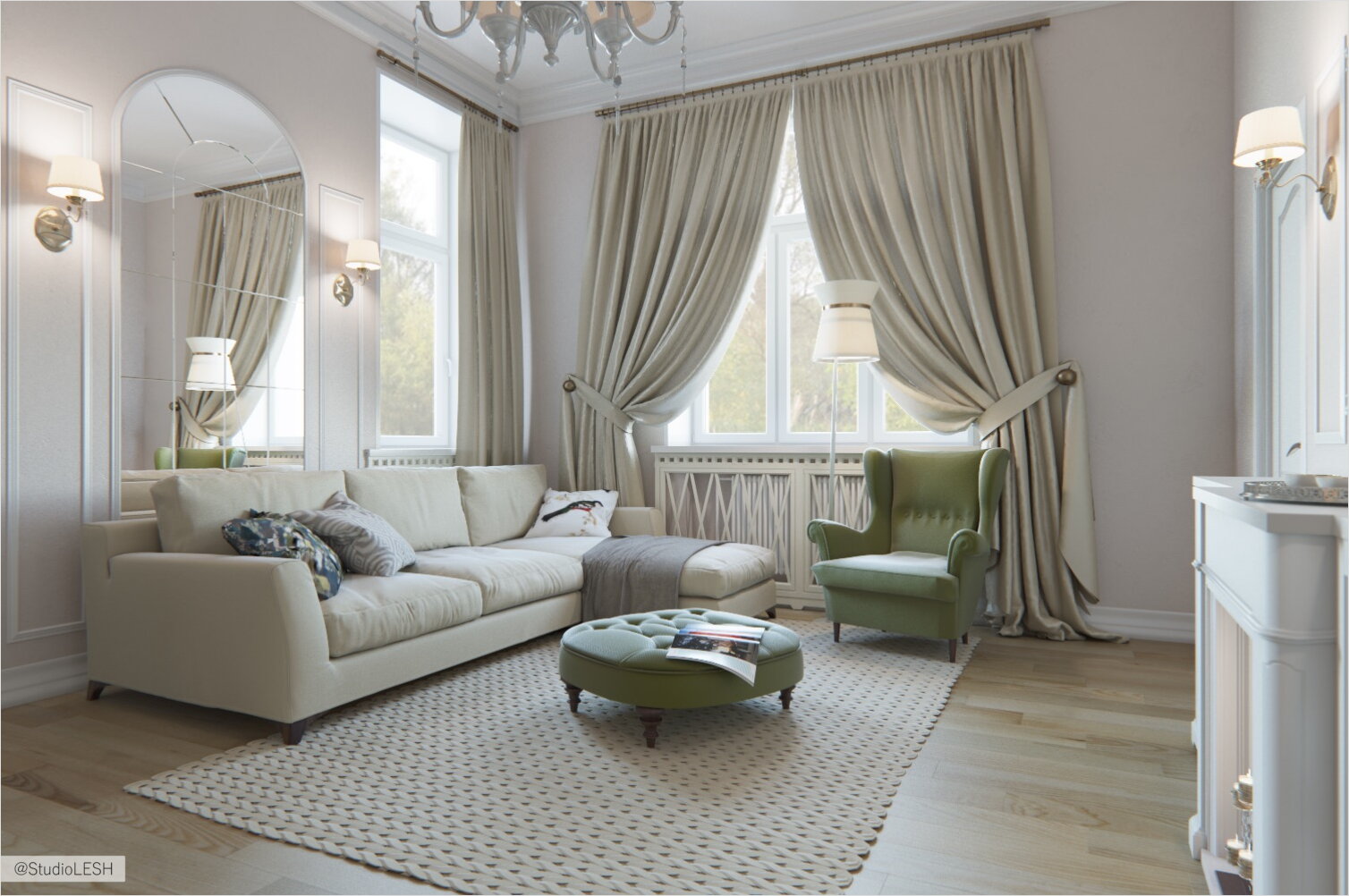 Гостиная в современном стиле