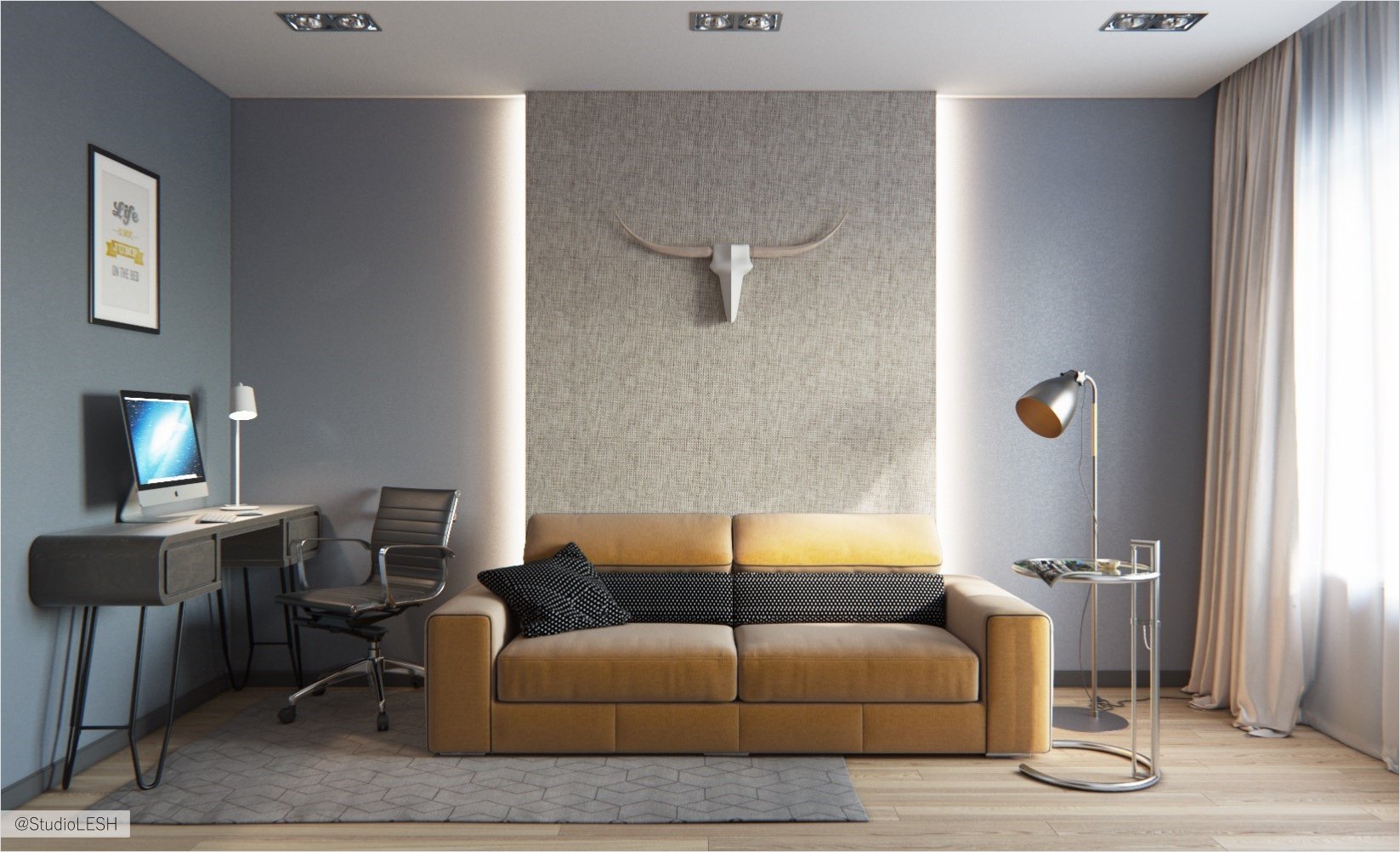 Спальня молодого человека