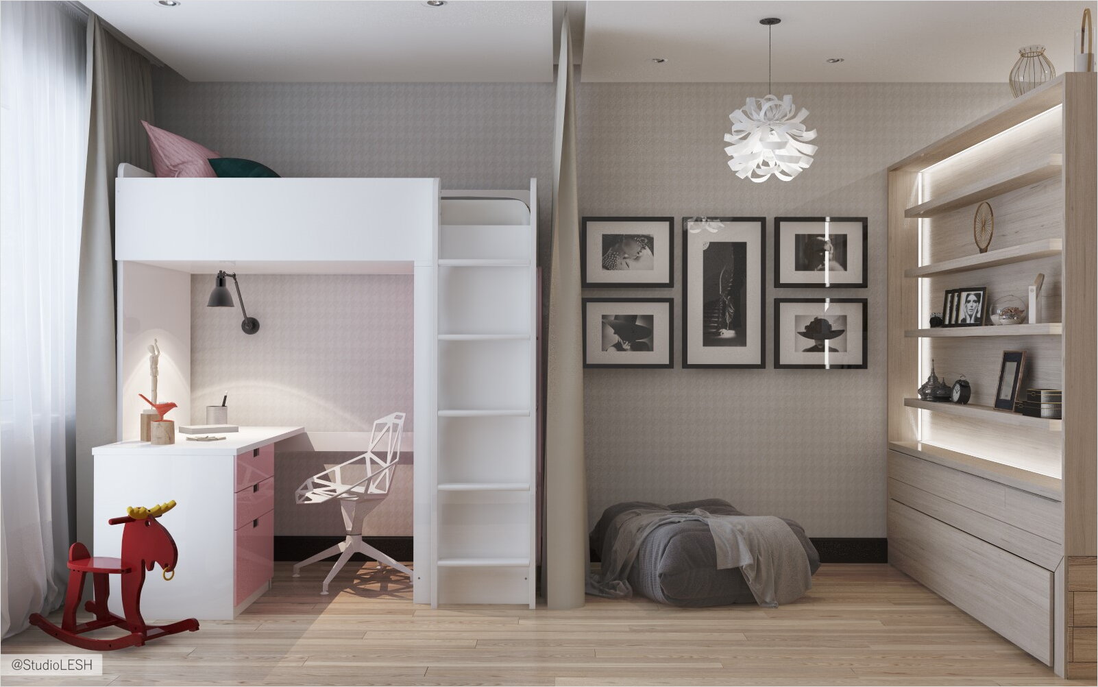 Гостиная в скандинавском стиле