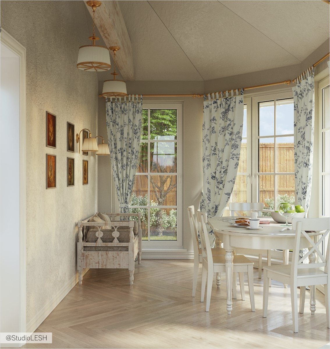 Веранда загородного дома