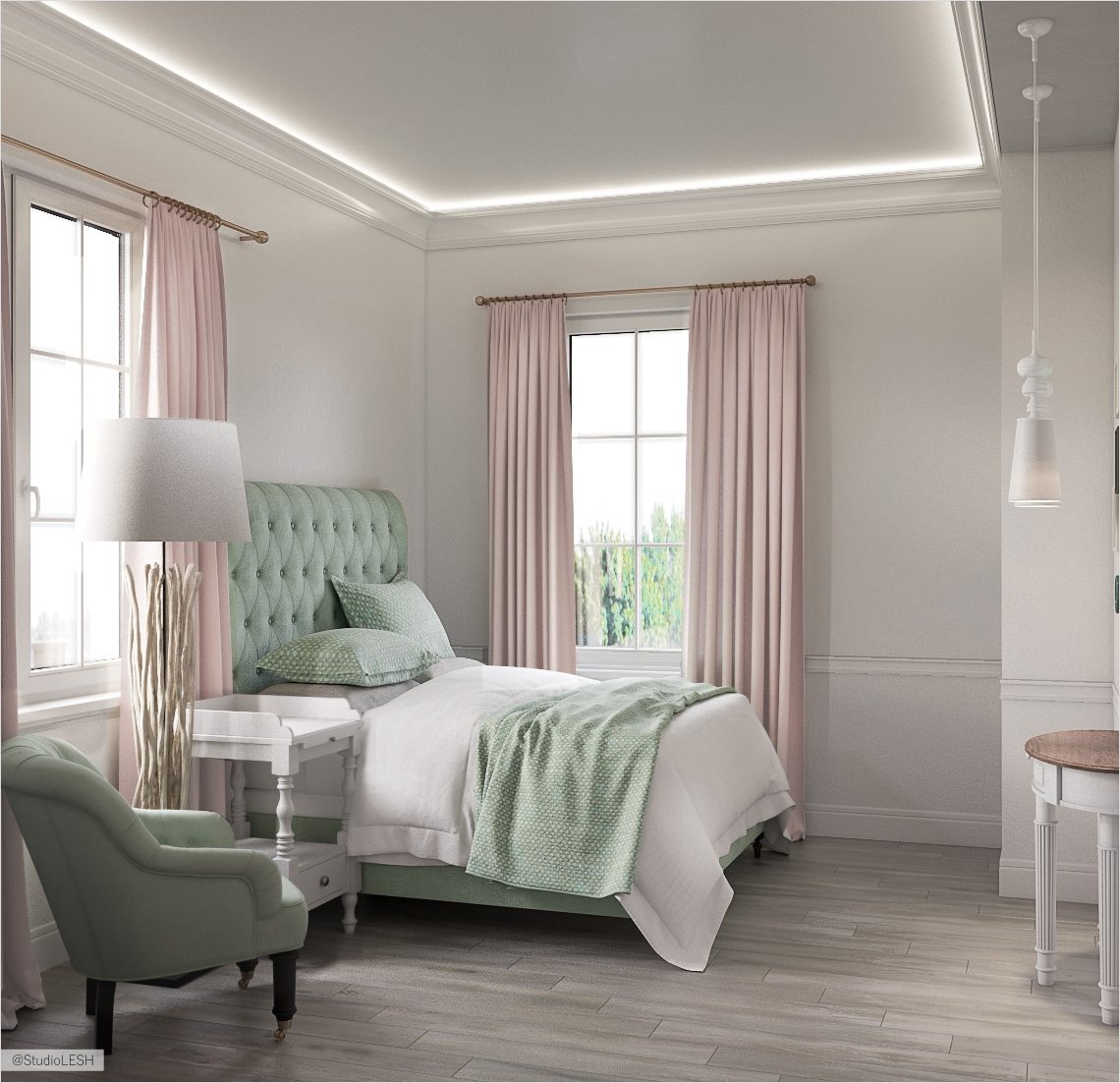 Спальня в загородном доме