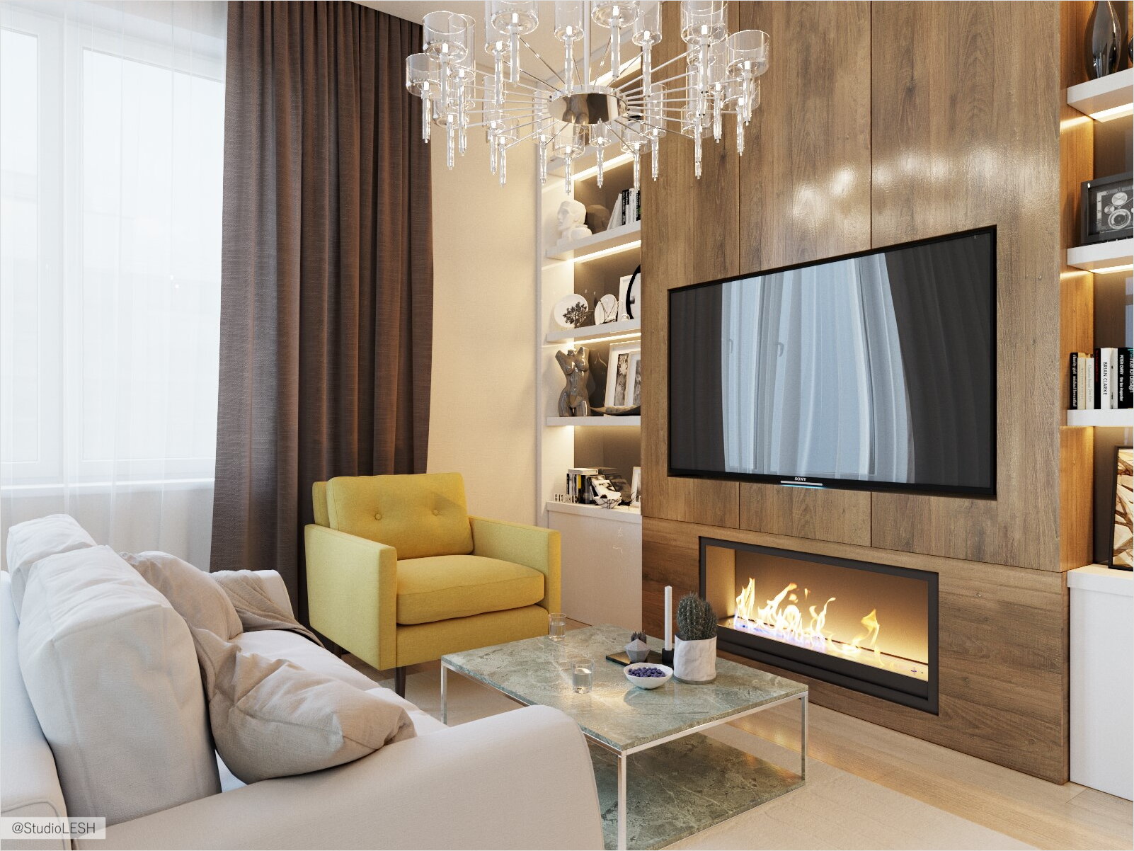 Уютная гостиная