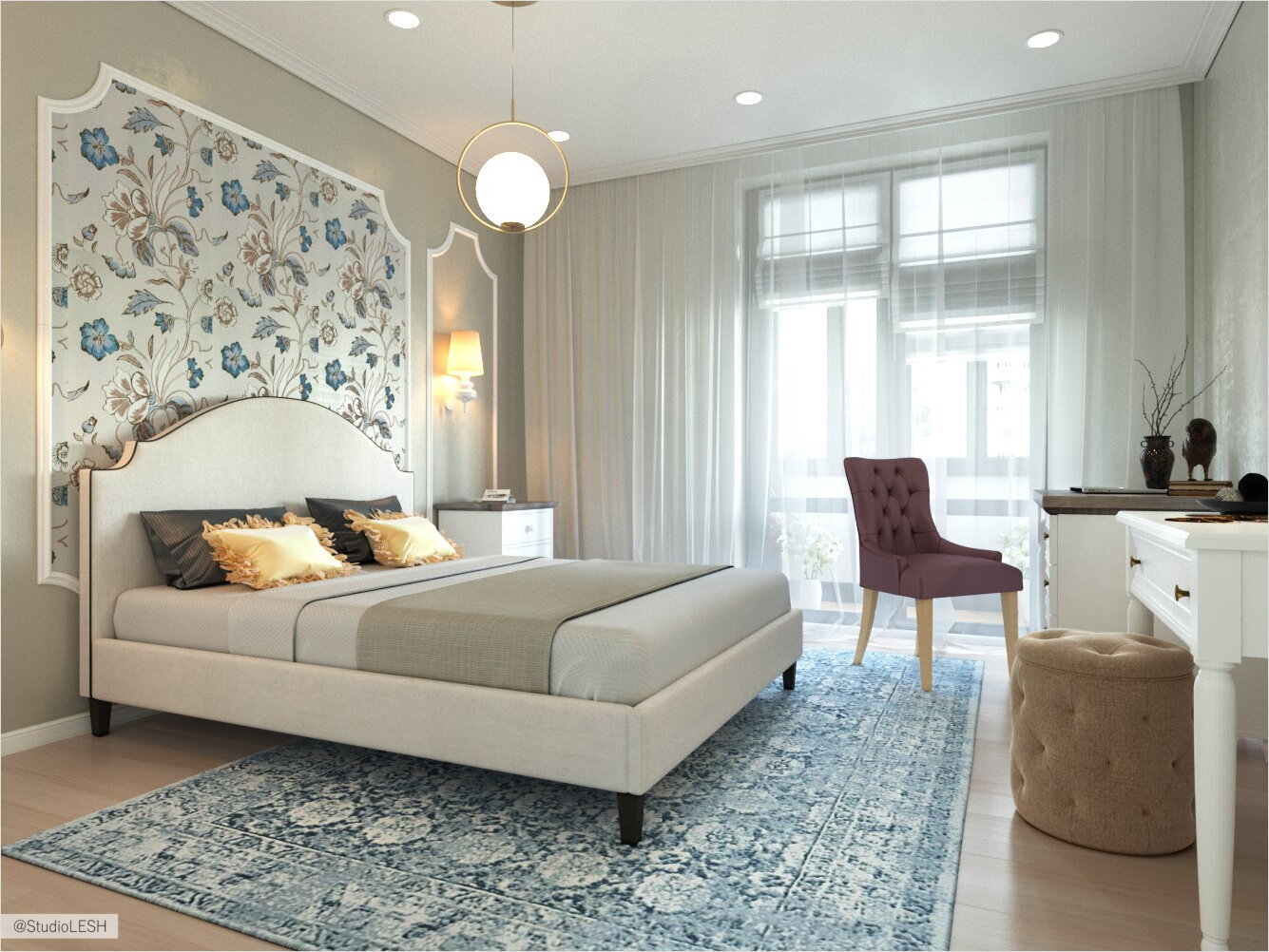 Спальня в классическом стиле