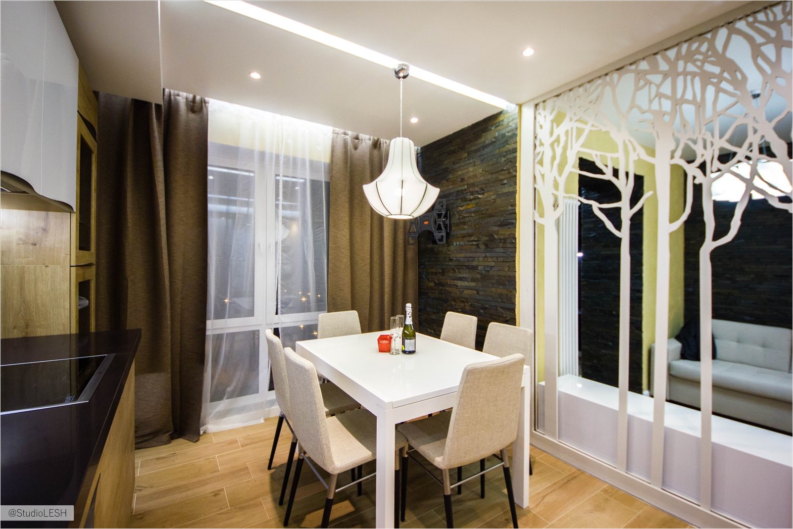 Кухня-гостиная в современном стиле