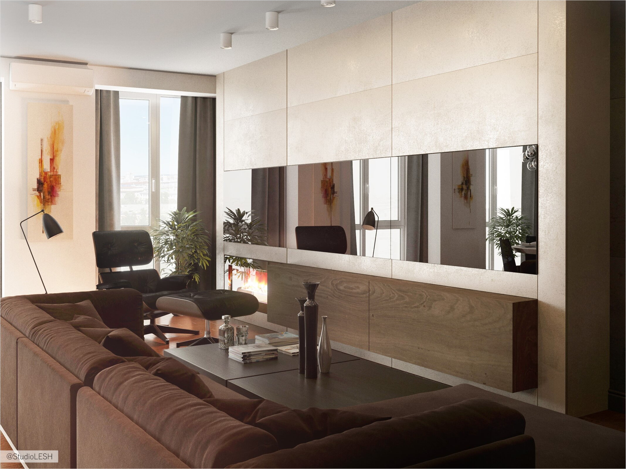 Зона отдыха в гостиной