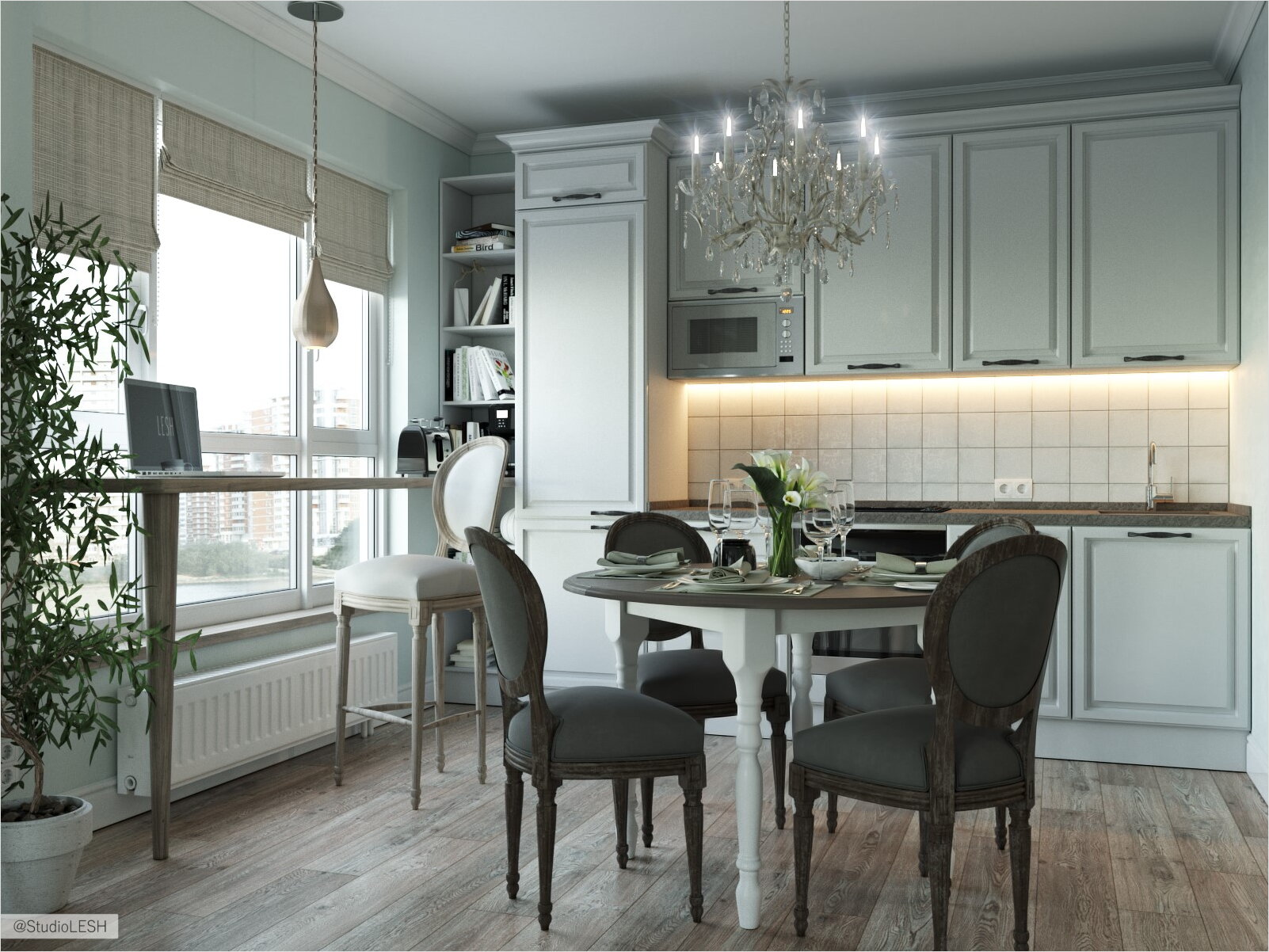 Кухня в ЖК Риверсайд