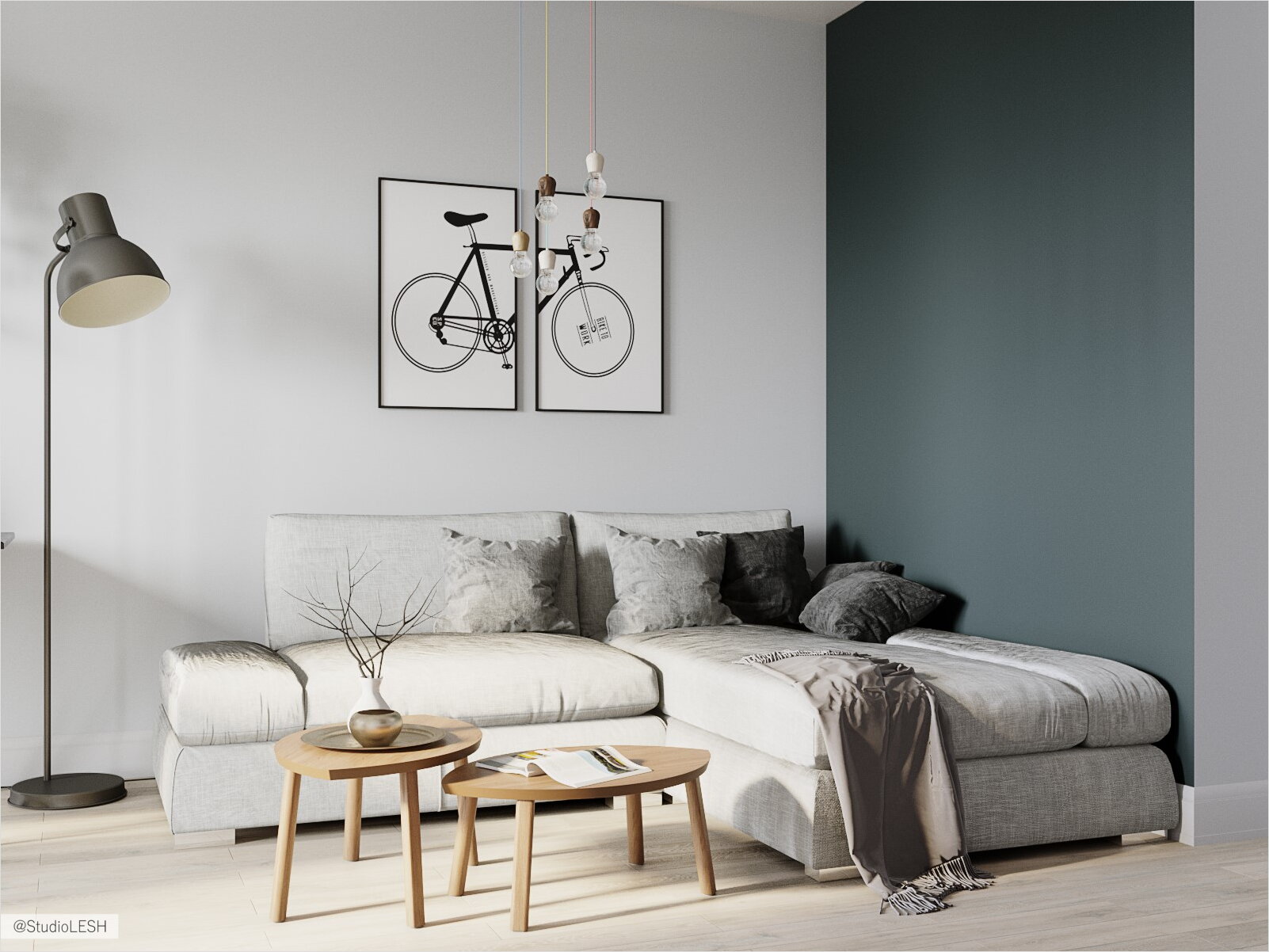 Скандинавская гостиная