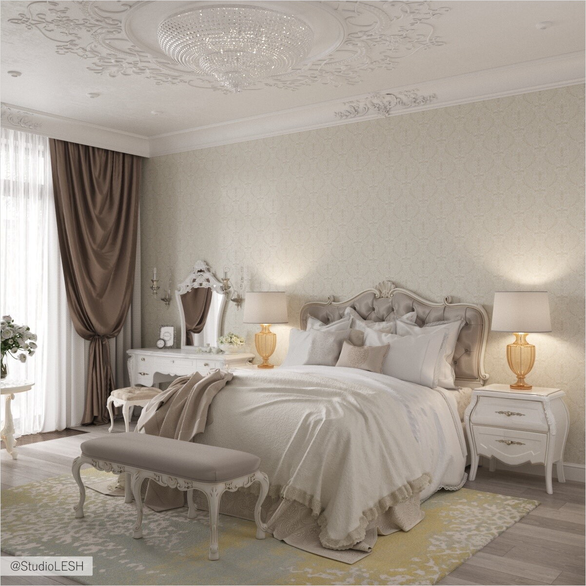 Классическая спальня Крестовский de luxe