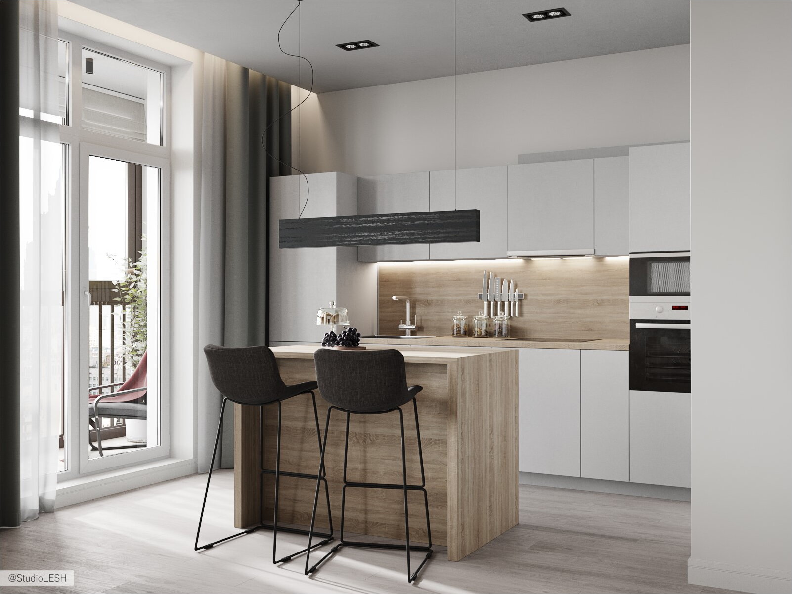 Дизайн минималистичной кухни