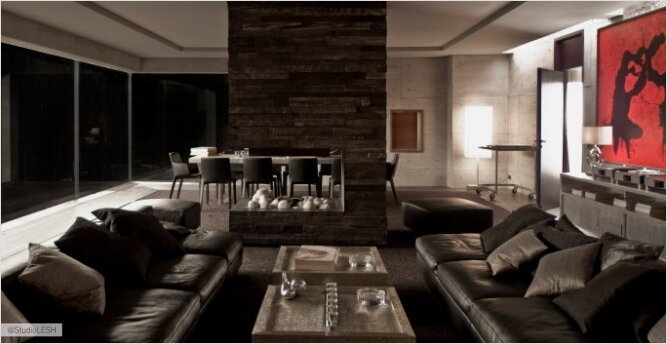 Дизайн проект интерьера в фильме Призрак