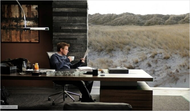 интерьера кабинета из фильма призрак