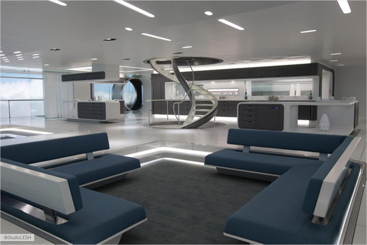 Интерьер дома из фильма Обливион