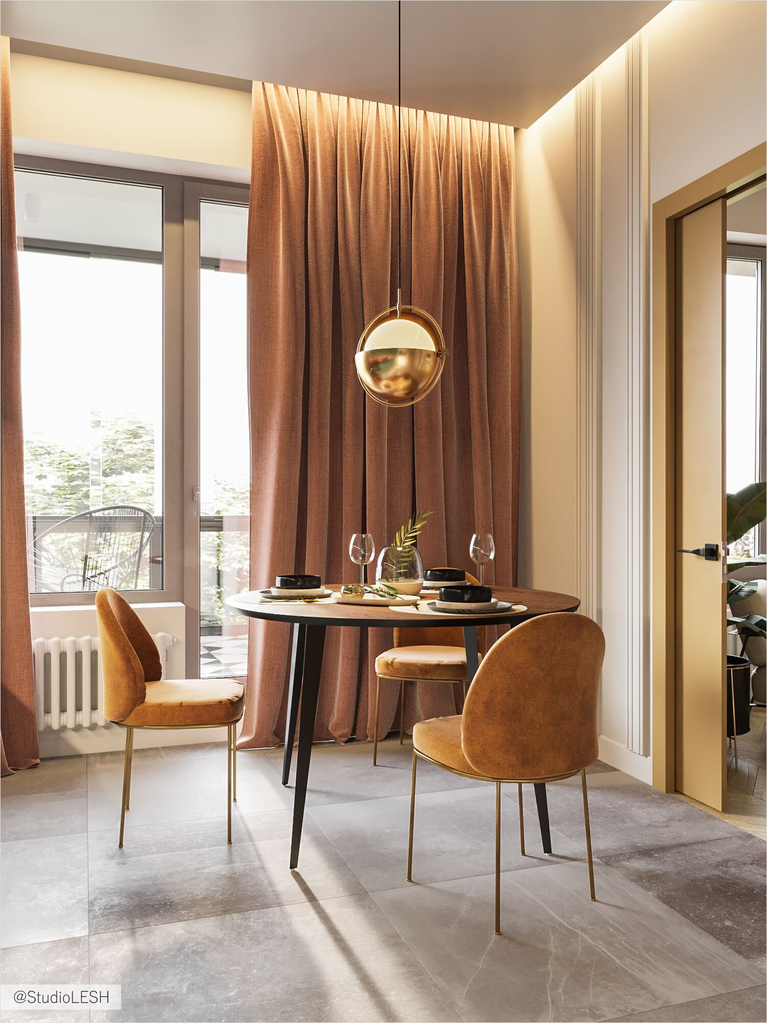 modern dining group Design