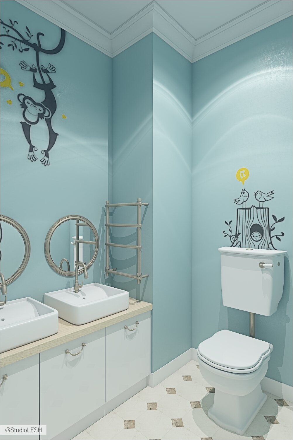 Интерьерчик детского санузла
