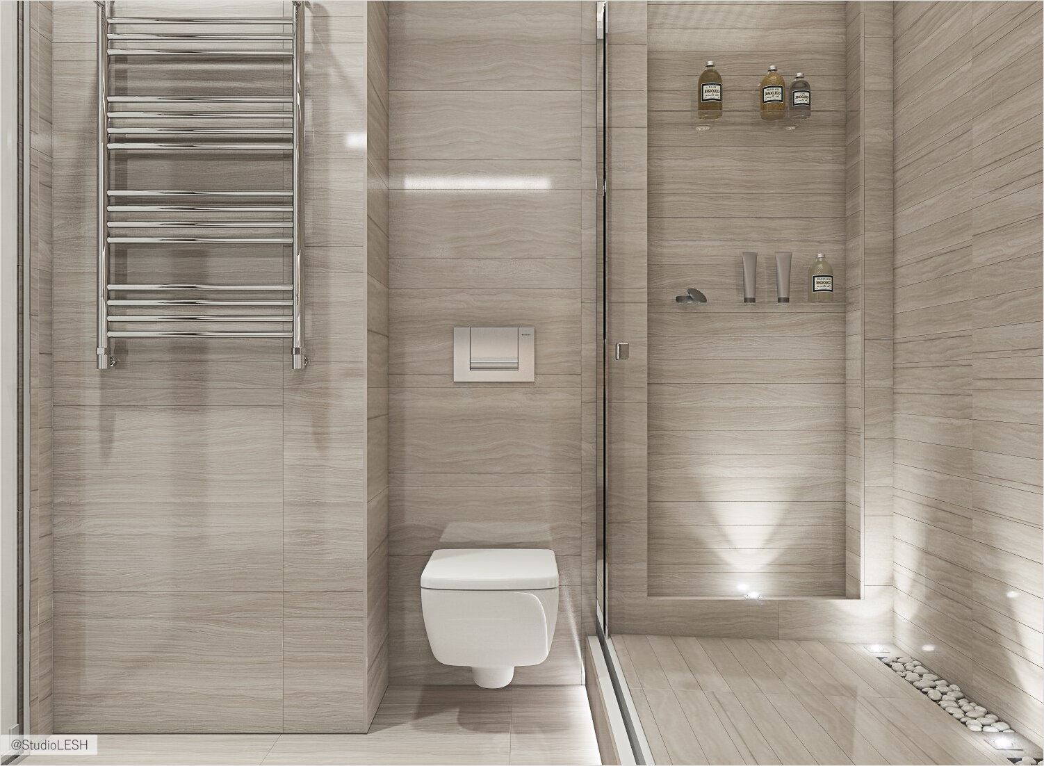 Дизайн интерьера санузла в 1к квартире