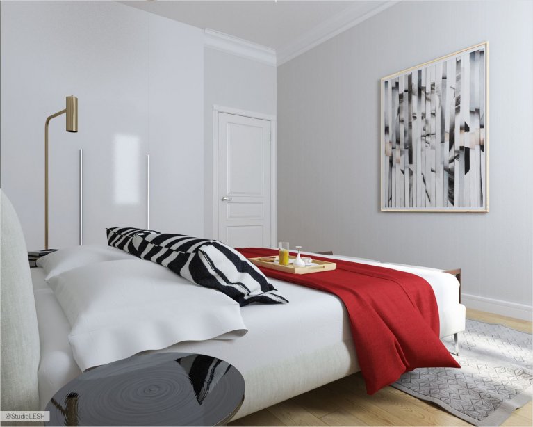 Дизайн проект спальни родителей 