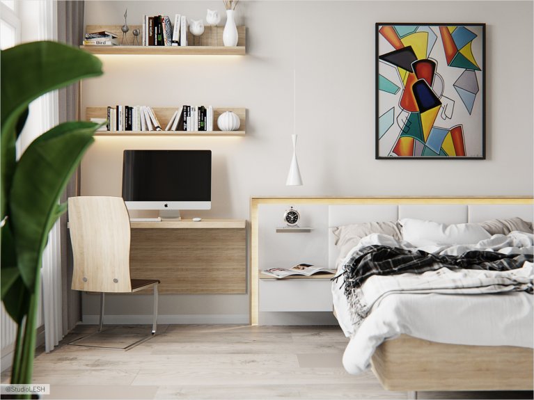 Уютная спальня в современном стиле