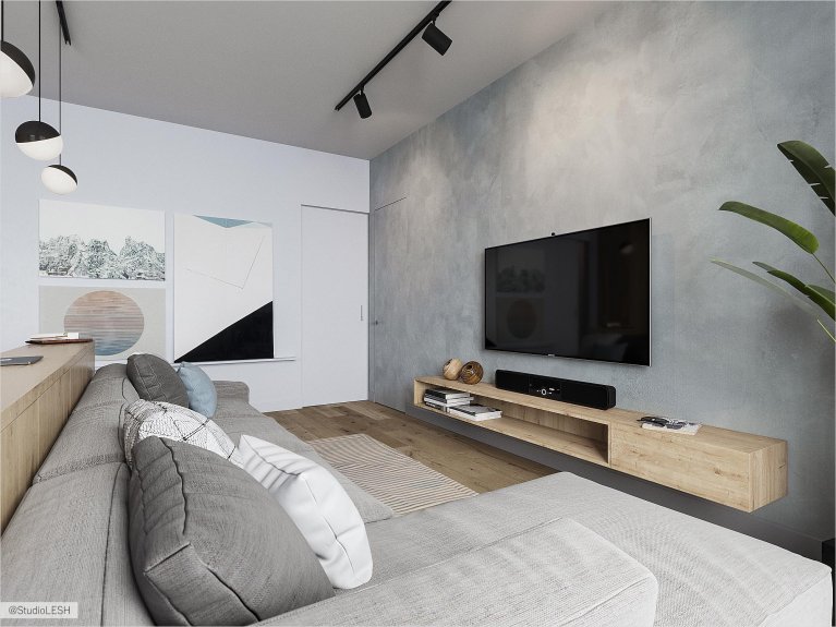 Гостиная комната с телевизором