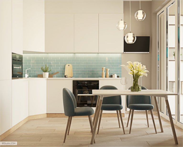 Дизайн интерьера кухни модерн 