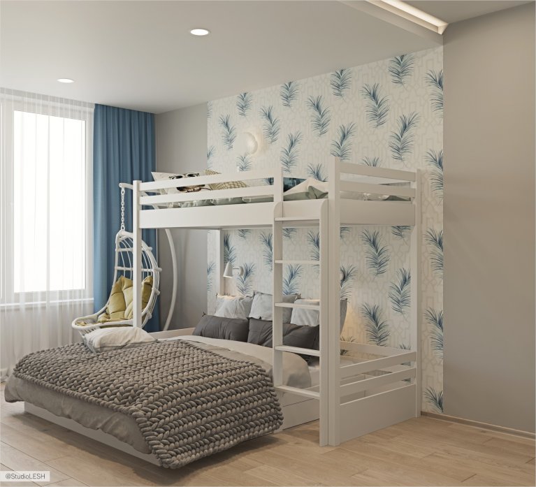 Двухэтажная кровать для взрослых 