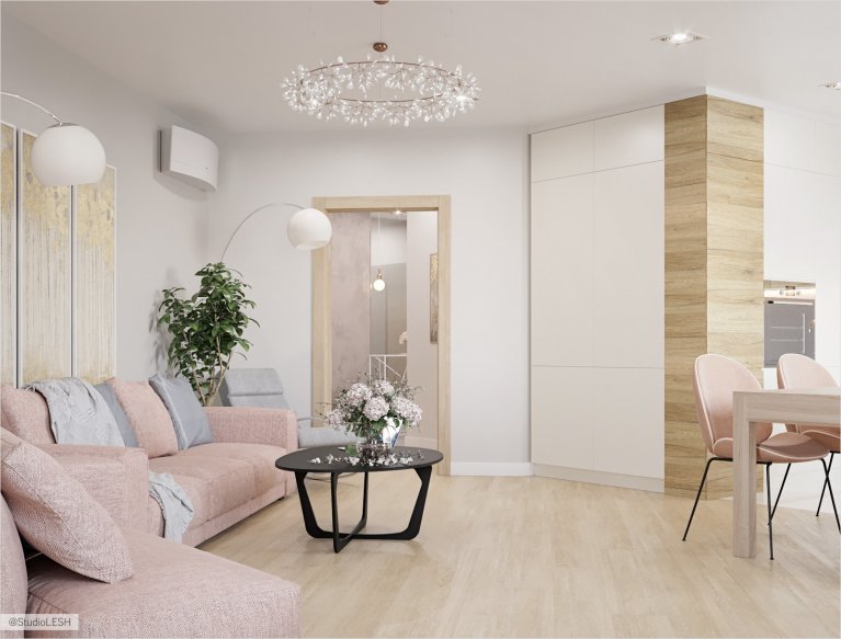 Пастельные тона в интерьере 