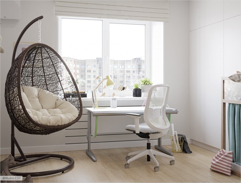 Подвесное кресло в детской 