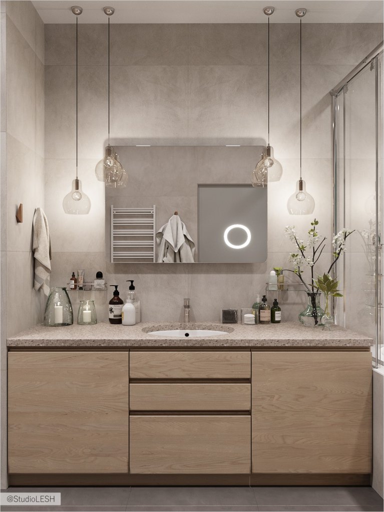 Тумба под раковину из дерева 