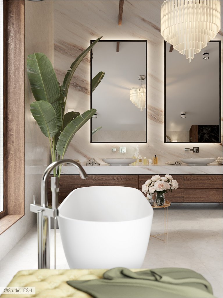 Отдельно стоящая ванная 