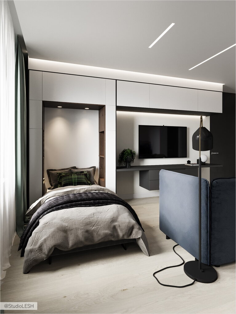 Закрытый модуль с дополнительной кроватью