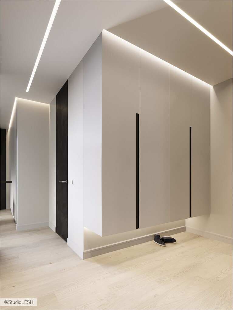 Подвесной шкаф в прихожей