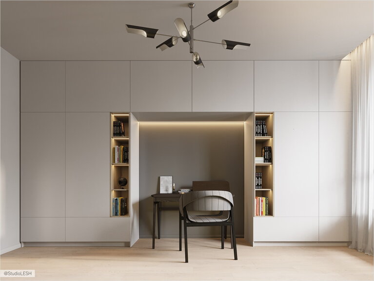 Система хранения - шкафы от пола до потолка