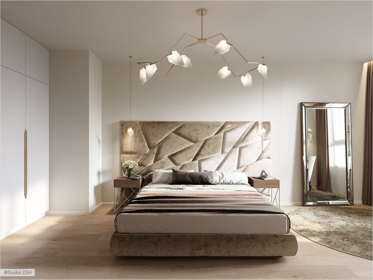 Мягкое изголовье из вельвета