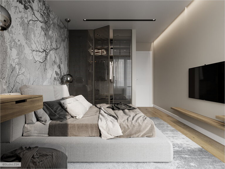 Гардеробная комната в спальне