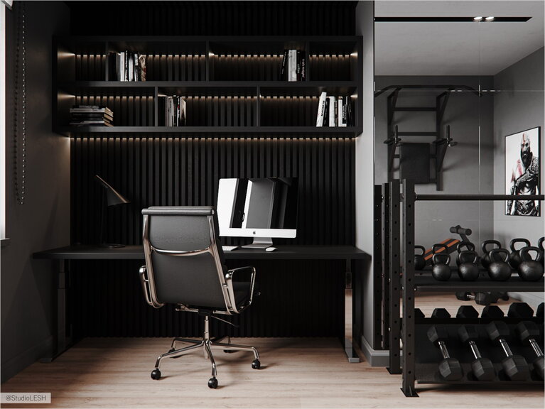 Отдельный кабинет со спортивным уголком