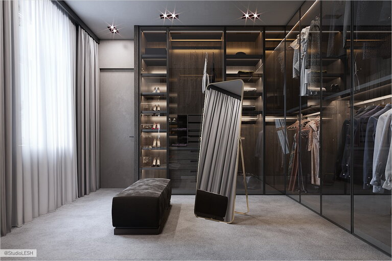 Системы хранения вещей для гардеробной 