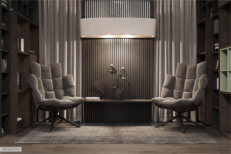 Современные стильные кресла для гостиной 