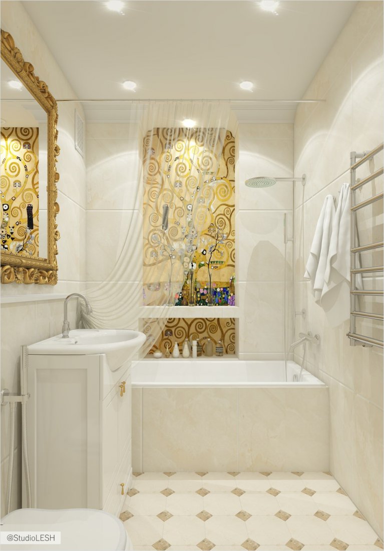 Дизайн интерьера ванной комнаты