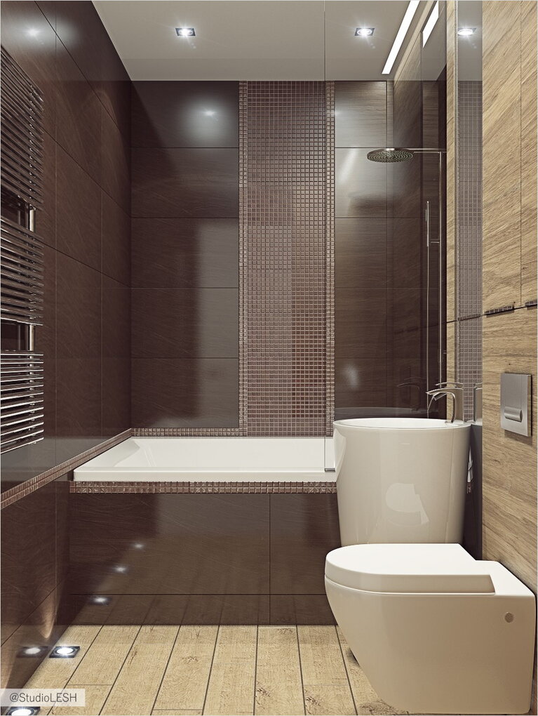 Дизайн интерьера ванной комнаты 