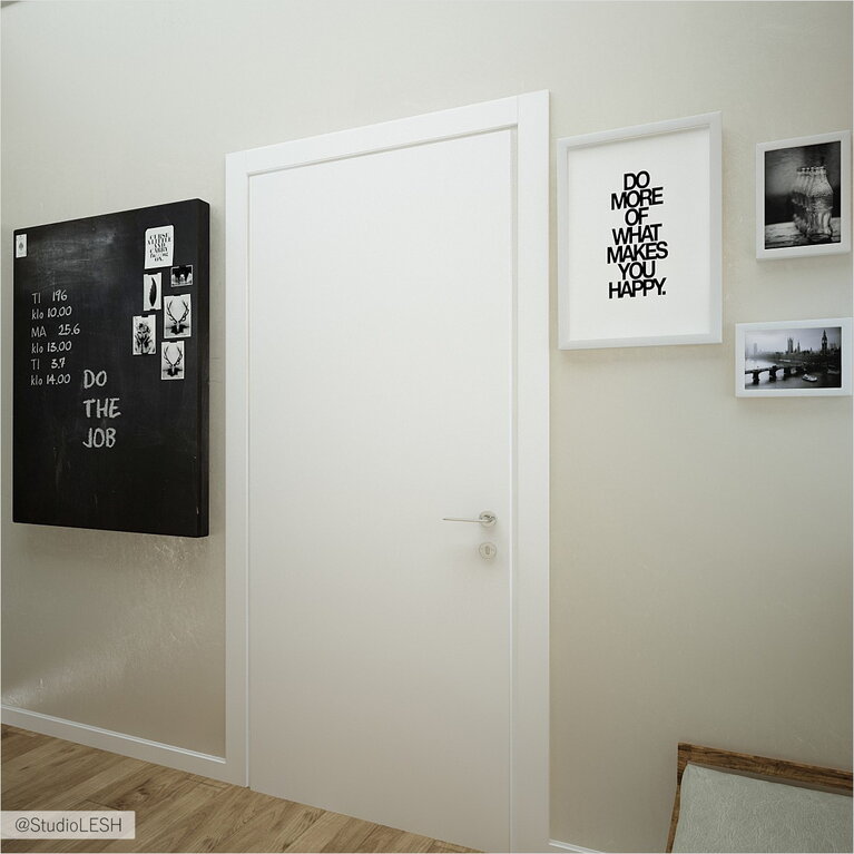 Дизайн интерьера коридора, картины 