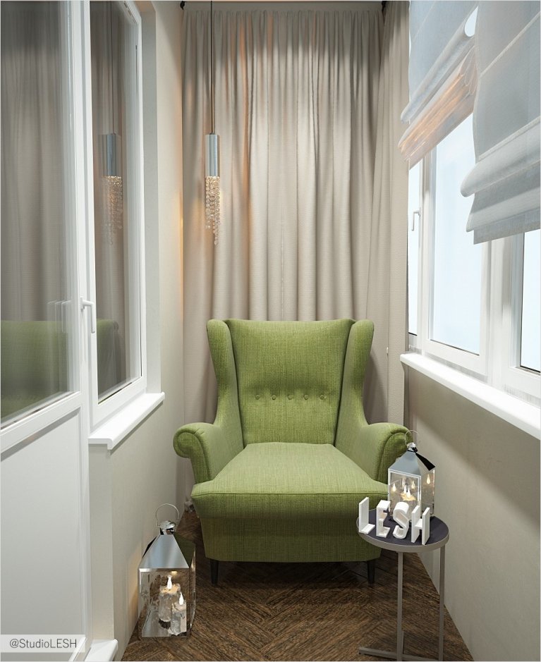 Организация пространства на балконе