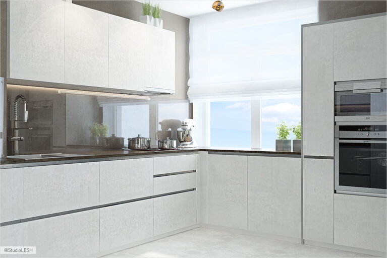 Кухонная мебель, современный стиль 