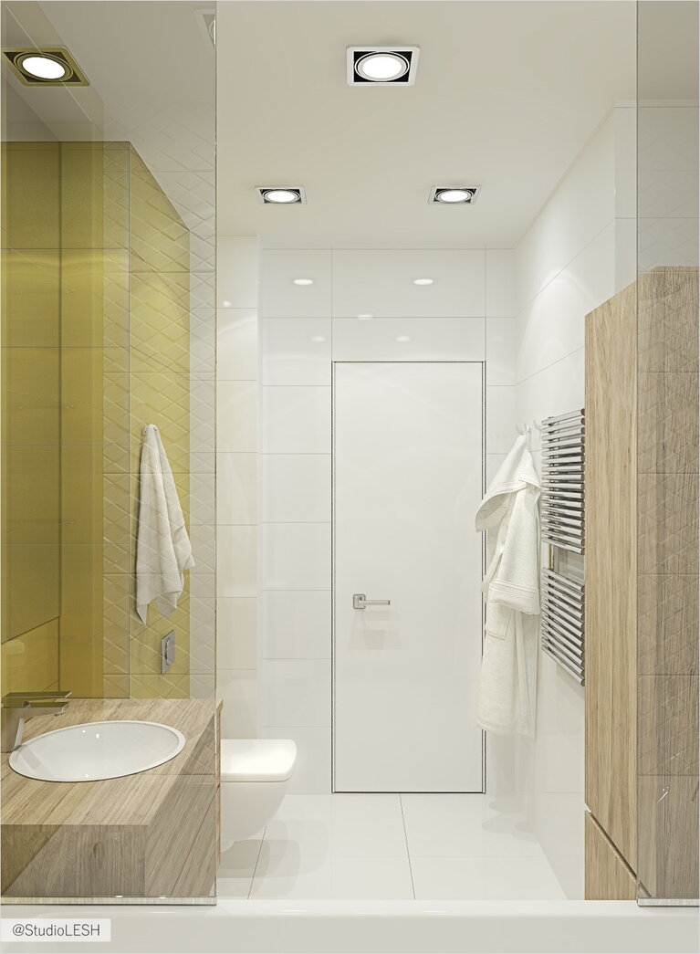 Красивая ванная комната, дизайнер постарался 