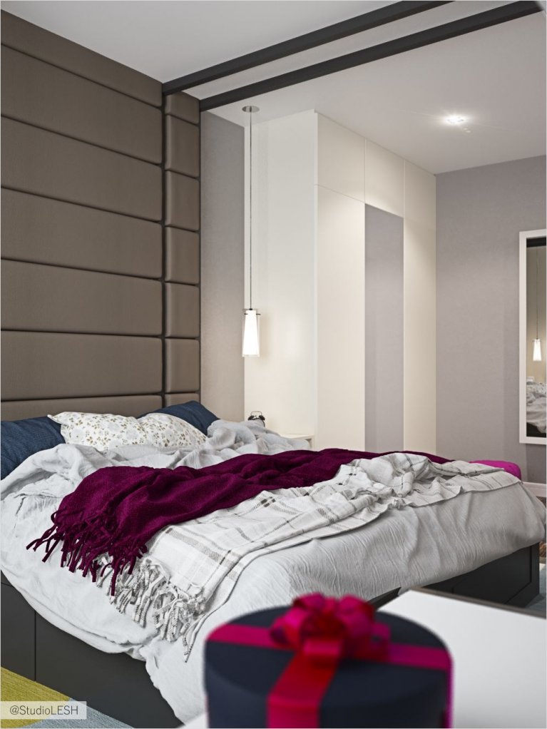 Дизайн проект спальной комнаты в квартире