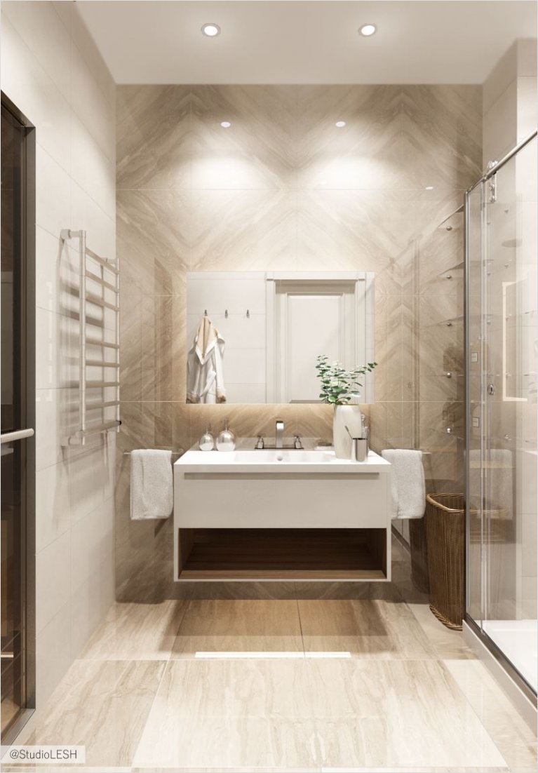 Дизайн проект красивой ванны