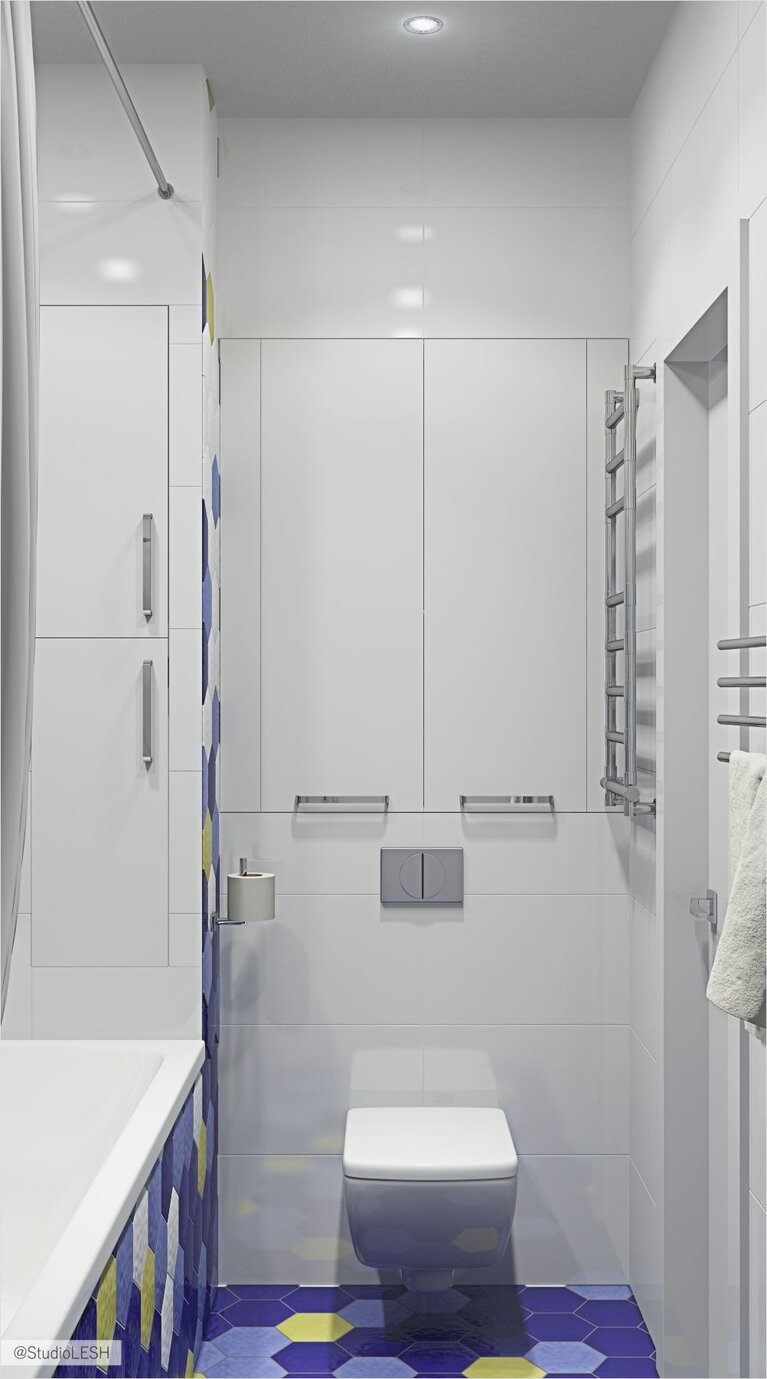 Оформление санузла в светлом цвете 